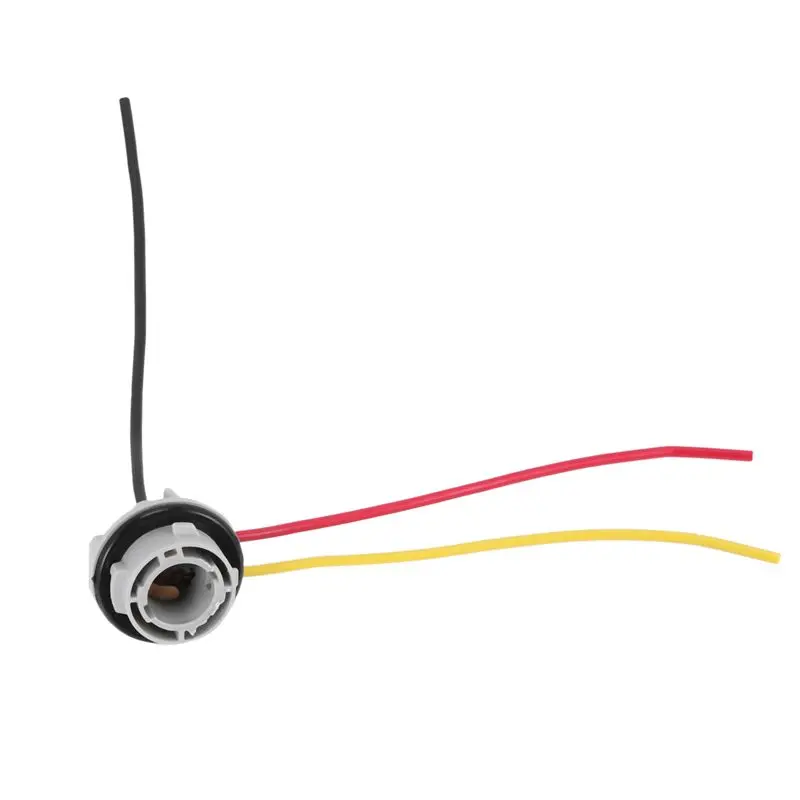 12Pcs 1157 Bay15d 램프 홀더 전구 P21/5W 어댑터 기본 소켓 커넥터 브레이크 라이트 용 플라스틱 자동차 액세서리