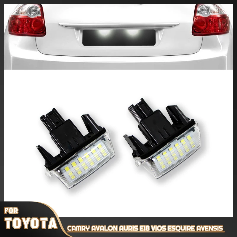 2 Pz Led Targa Lampade Per Toyota Camry Avalon Auris E18 Vios Esquire Avensis Esquire Ez Noah Proace City Sai