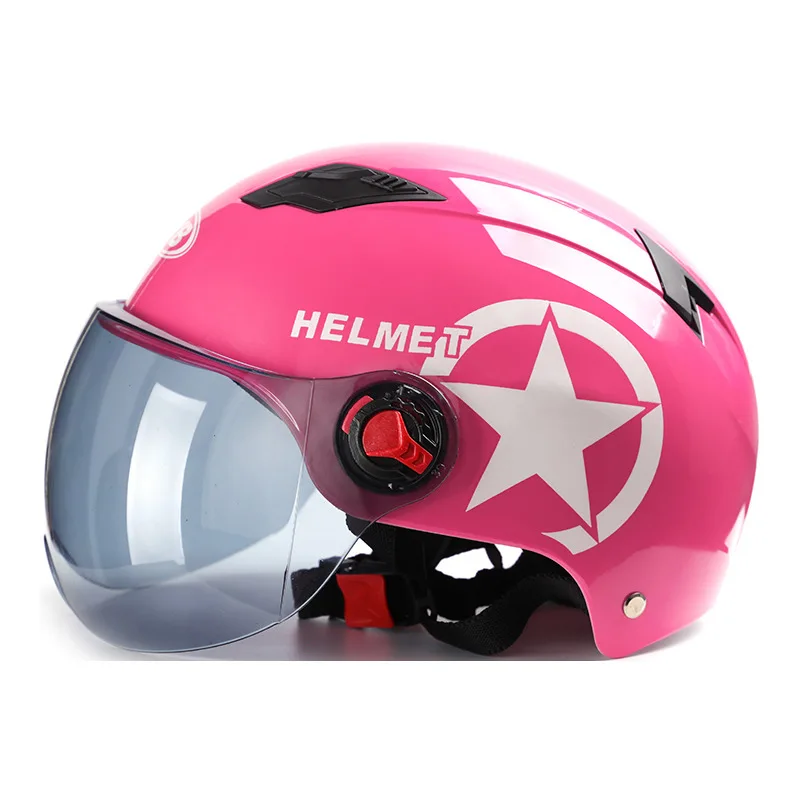 

Sun Protection Motorcycle Helmets Open Face Safety Kick Scooter Electric Motos Flip Up Half Face Helmet Vintage De Seguridad