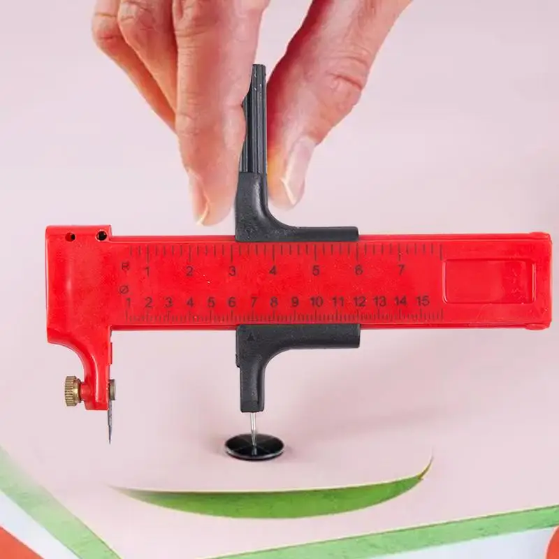 Compass Cutter Circular Cutting Tool Adjustable Precise Circular Cutter Dia 10mm-150mm Cut for Paper-cut Scrapbooking