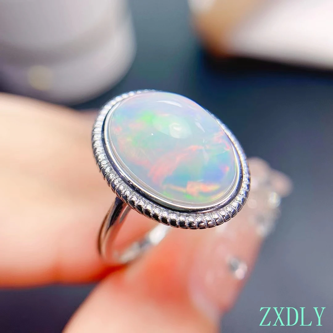 Bague Opale™ | Élégance en argent et matière précieuse