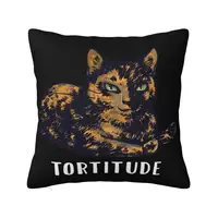 Tortitude Tortoiseshell Cats S Summer Style Colour Holiday New Design Casual Woman Casual Summer New Brand Pillow Case 1