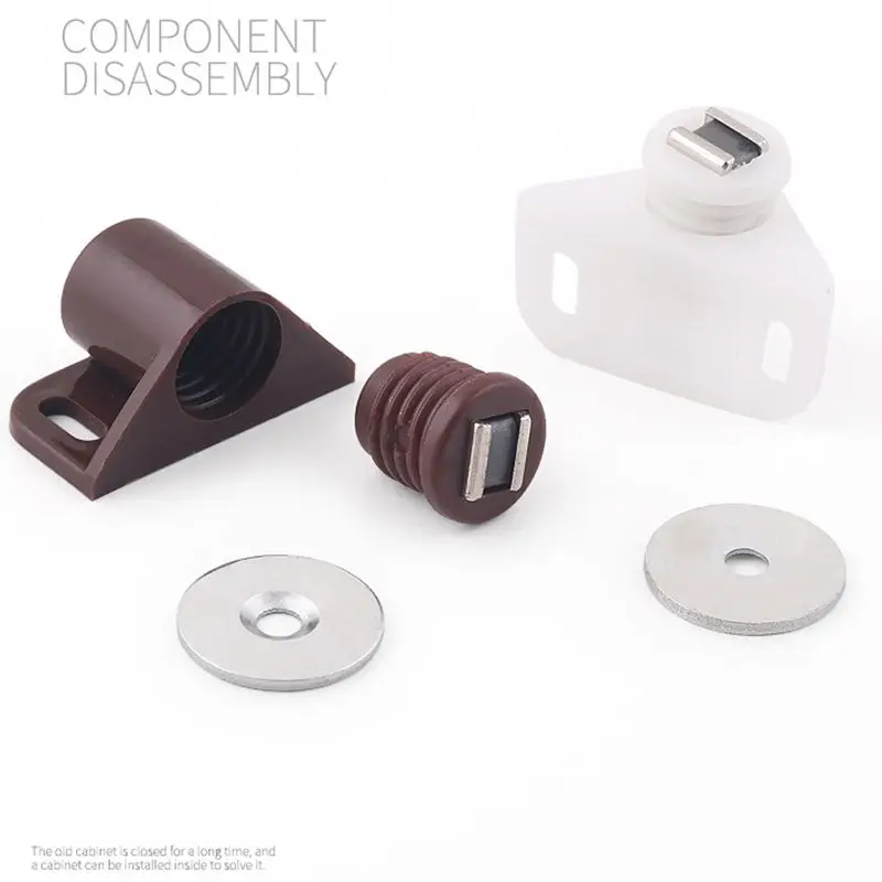 ABS Round Magnetic Door Catches Latch Cabinet & Furniture Shutter Magnetic Catch Closer for Cupboards Drawers Closet magnetic cabinet catches door catches magnetic cabinet latches cabinet door latch