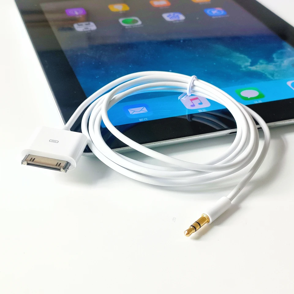 Ipod dockコネクタ3.5ミリメートルステレオ入力アダプタプラグ1.5