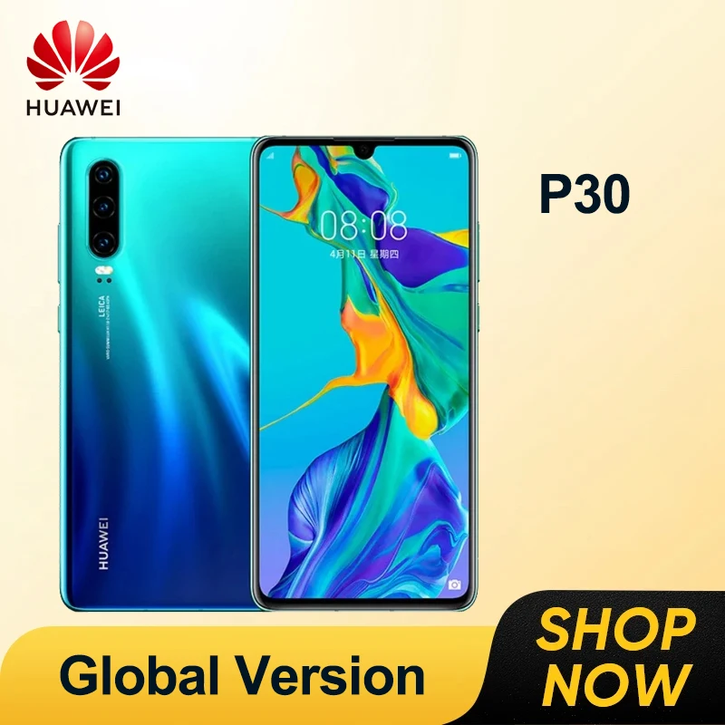 Versione Globale, Huawei-P30,Smartphone Android,6.1 Pollici, Fotocamera Da 40Mp, Telefoni Cellulari Di Rete Rom 4G Da 128Gb Google Play Cellulari