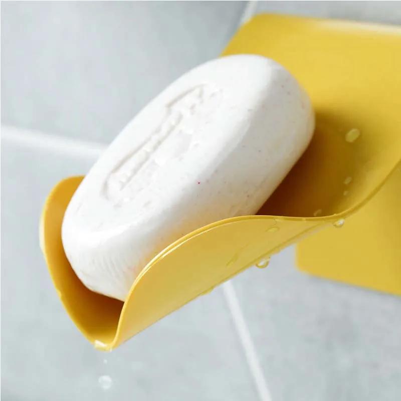 

Rack Holder Bathroom Wall Free-Hanging Shower Shelf Soap Box Drain Dish Storage