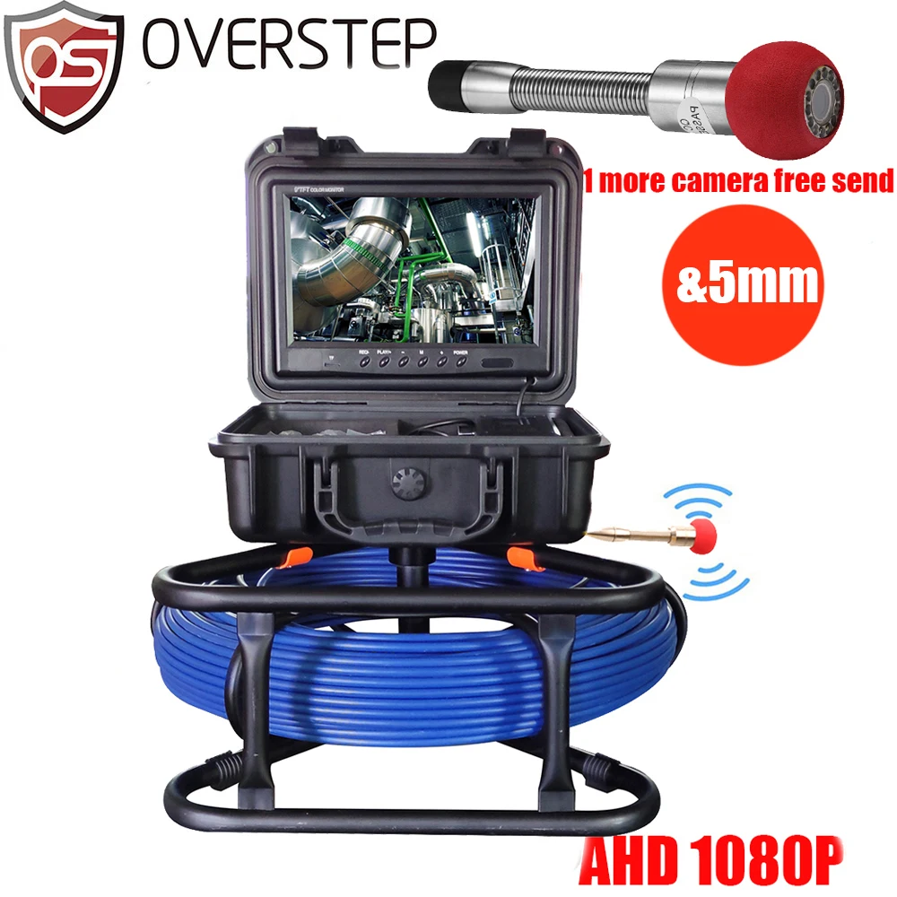 

80m 512hz sonda locator autoself leving DVR industrial endoscope video system pipe wall Sewer Camera kit with 9inch IPS monitor