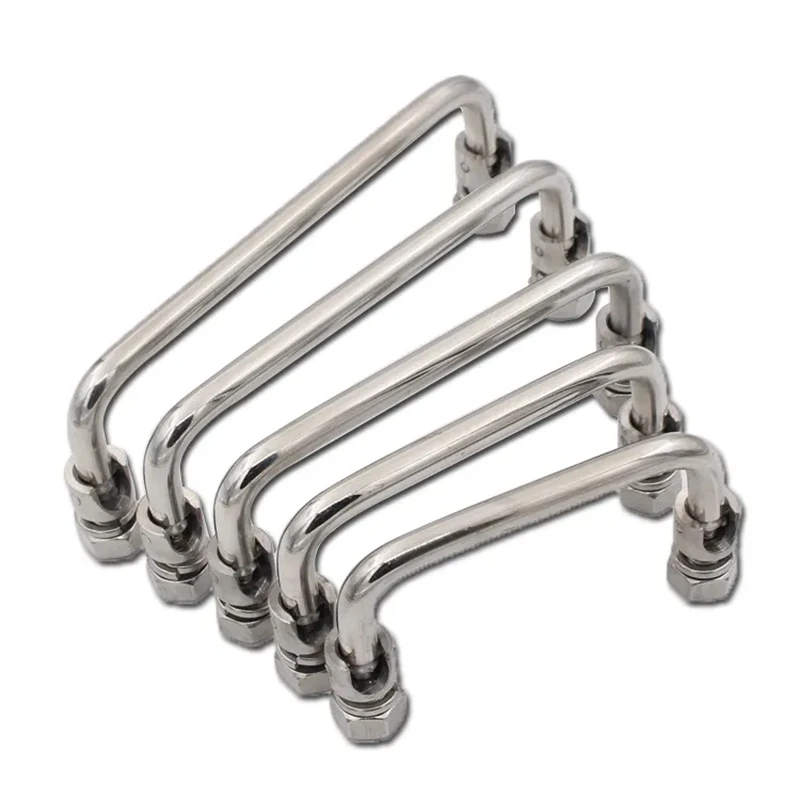 Sleek Iron Rod Folding U-Shaped Carbon Steel Pull-Up Bar Handle
