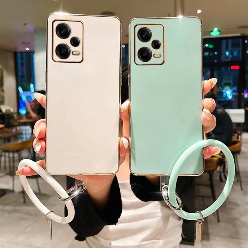 Soft TPU Silicone Case Xiaomi Poco X5 M4 Pro X3NFC 11 11T 12 13 Lite Wristband Bracelet Cover For Redmi Note 7 8T 9T_voghion.com