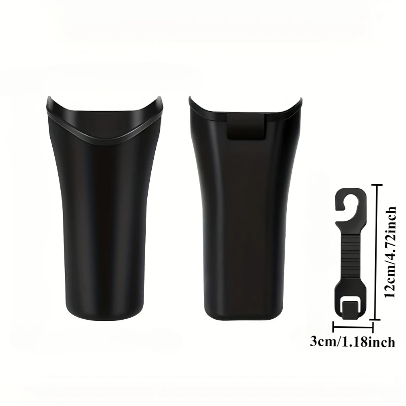 1 door hanging trash can hook storage bin hook-durable PP material in-car trash can