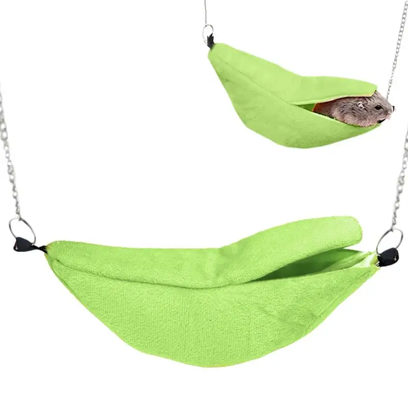 

Гамак для домашних животных, креативный удобный гамак в форме банана, хлопковая клетка для хомяка, мягкий и теплый подвесной гамак для белки