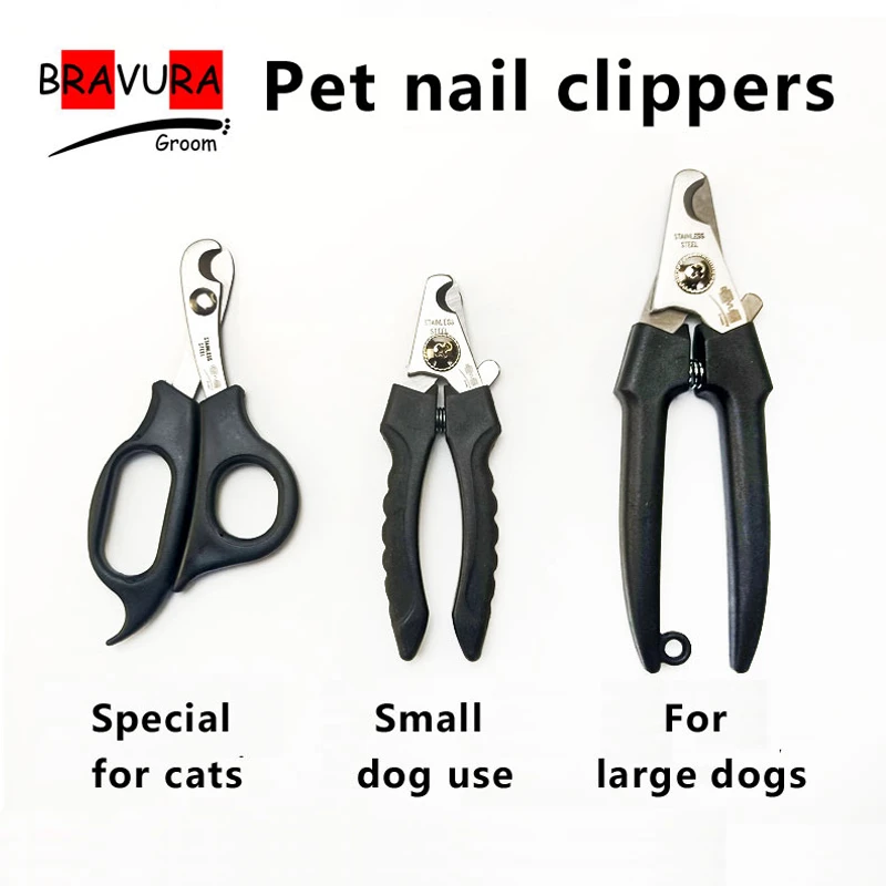Professional Pet Nail Clipper with Safety Guard Stainless Steel