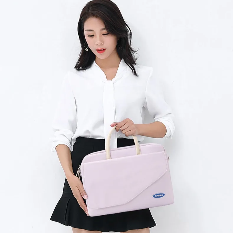 Laptop-Hülle Tasche Tasche für 13,3 14 15,6 Zoll MacBook Air Pro 16 PS Huawei Lenovo Dell Notebook Fall Schulter Handtasche Aktentaschen – Detail 2