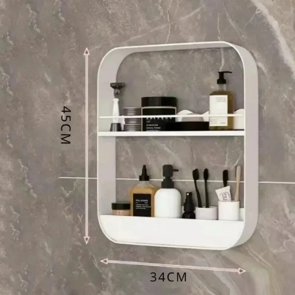 Wall-Mounted Storage Rack Living Room Beverage Cup Storage Stands Household Accessories Clothing Cleaning Products Organizers