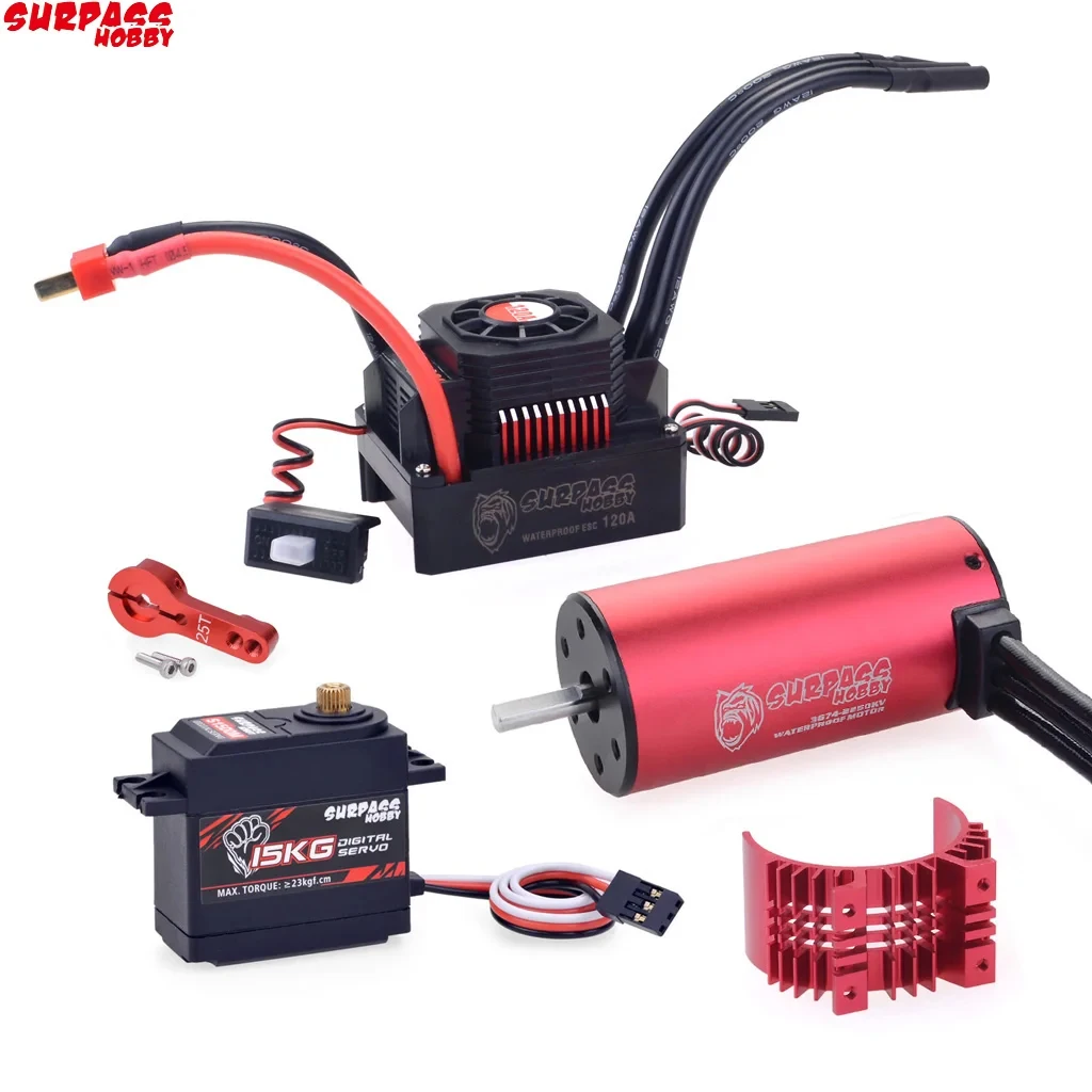 Moteur RC Brushless 131A Combo Blanc - Haute Efficacité