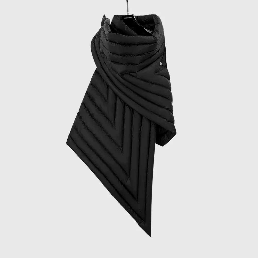 Men Down Coats Jackets Gothic Women Vest High Street Clothing Trench Oversized Winter Dust Windbreaker Black Jackets