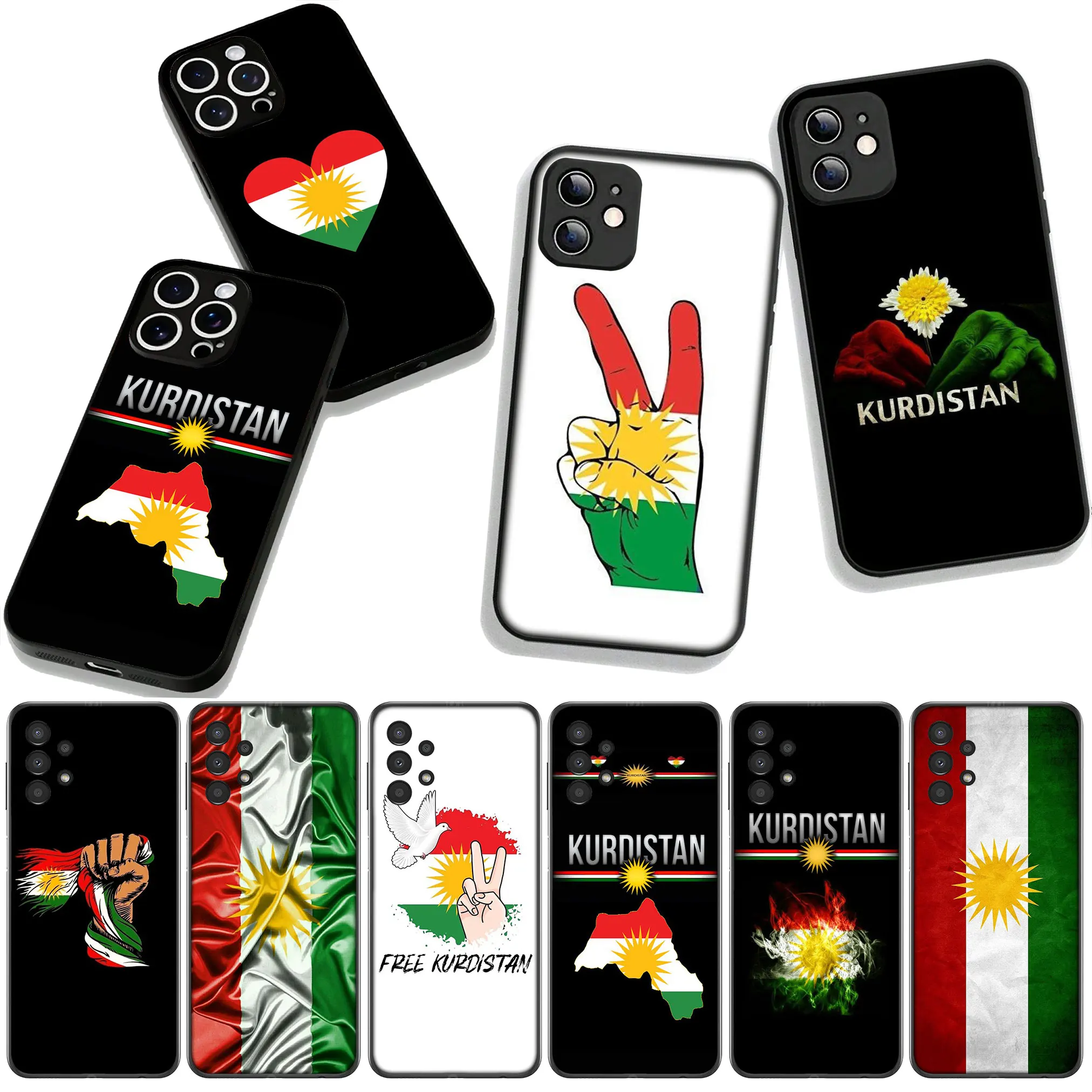 Kurdistan Flag Phone Case Cover