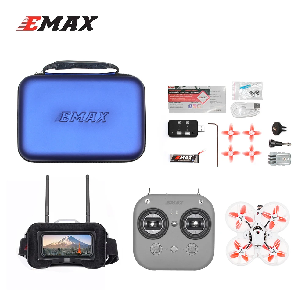 

Emax Tinyhawk 3 III FPV Drone RTF Kit with Goggles Transmitter Controller Remote Receiver FPV Starter Racing Drone Quadcopter