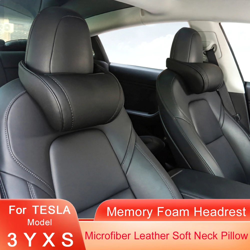 For Tesla Model 3 Y X S Neck Pillow Headrest Pillow Automobile Seat
