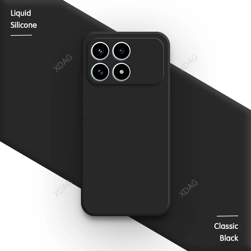 Premium Silicone Phone Case with Soft Internal Flocking - High-Quality Protective Back Cover