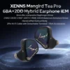 Xenns Mangird Tea Pro 2024 Updated 6BA + 2DD Hybrid Higher Performance IEM Hifi Headphones with Xenns Custom Cable 2