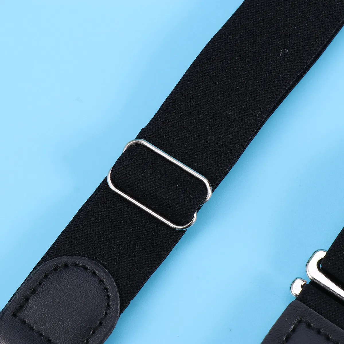 남녀공용 프리미엄 나일론 논슬립 실리콘 스트립 셔츠 홀더 벨트 2개 (블랙)