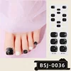Toe Gel Nail Sticker Hardens For UV Lamp Curing Gel Stickers Waterproof Korean Full Cover Waterproof Polish Wraps Foot Strips 4