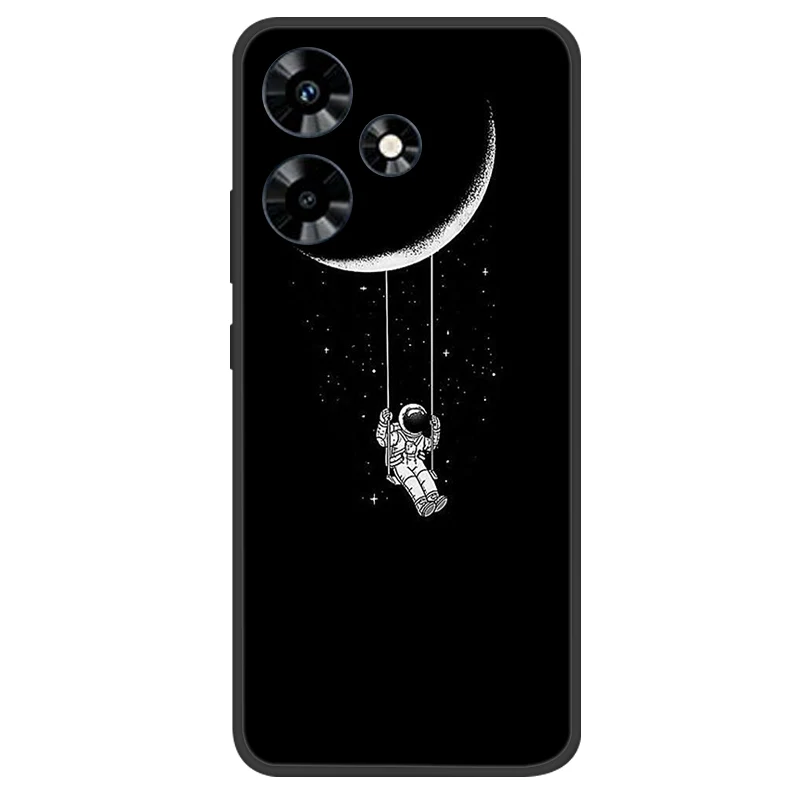 Elegant Black Silicone Butterfly Phone Cover - Soft Protective Bumper Case
