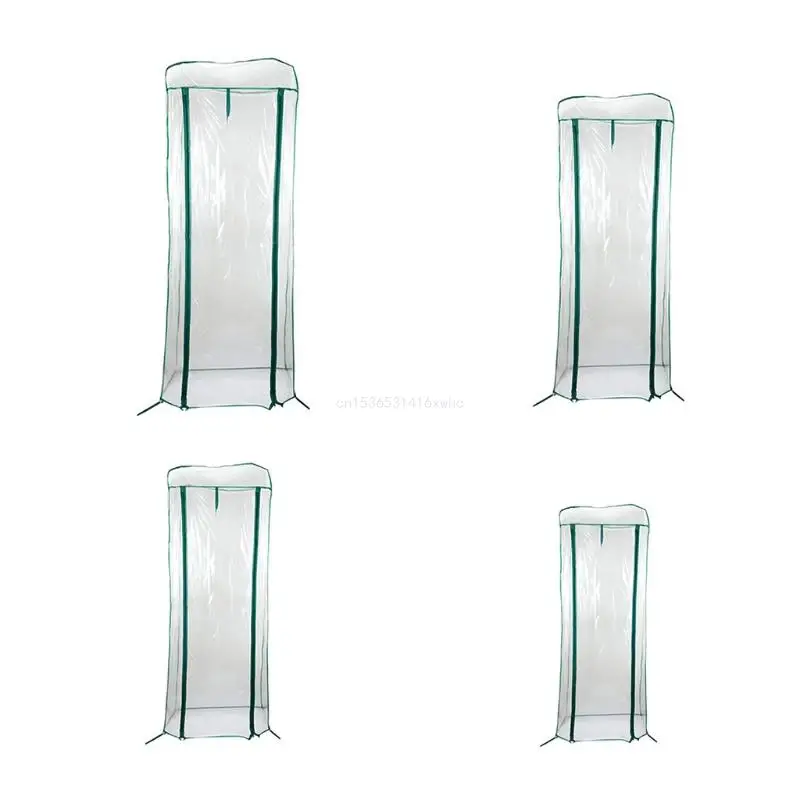 

Dropship 2/3/4/5 Tier Greenhouse PVC Cover wih Roll-Up Zipper Door Plant Grow Bags Tent