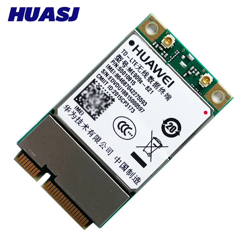 ME909s-821 4G LTE Module FDD-LTE TDD-LTE Mini PCI-E Cat4 4G Card For B1 B3 B5 B8 B38 B39 B40 B41