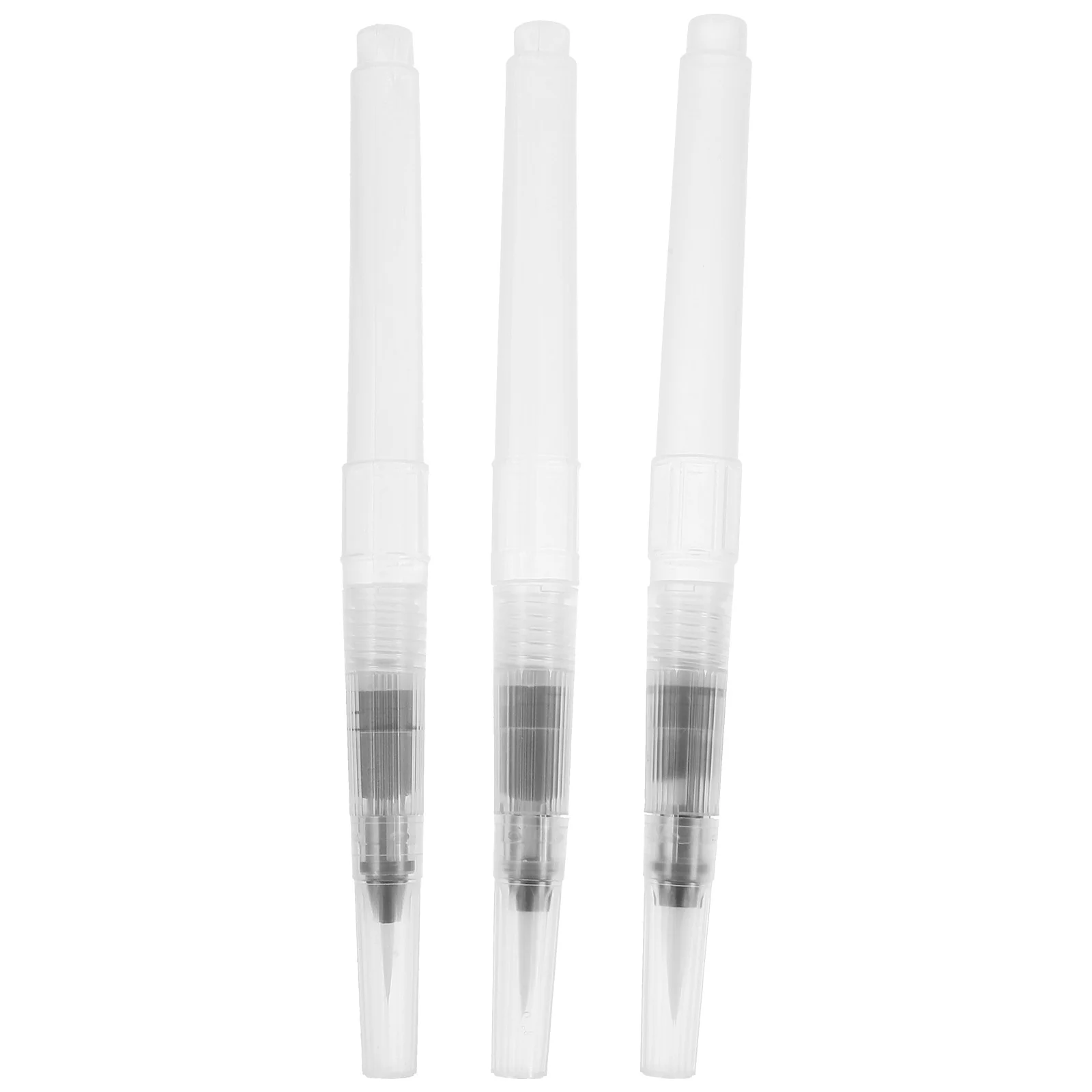 

3 Pcs Watercolor Brushes Pen Refillable Pens Drawing Painting Medium and Small White for Adults Gouache
