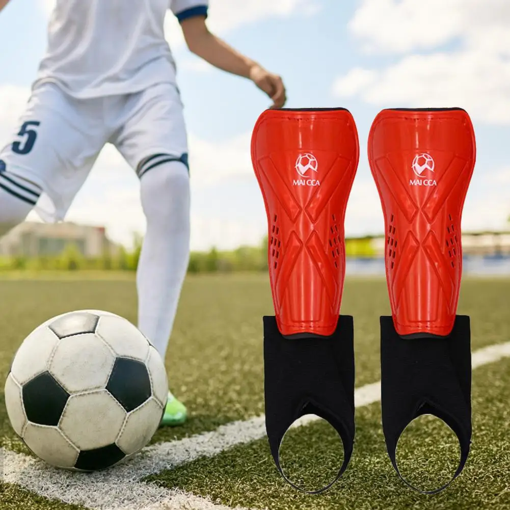Shin Pads Protection Premium Impact Resistant Football Shin Guards for Adult Kids Shockproof Leg Calf Protection with Fastening