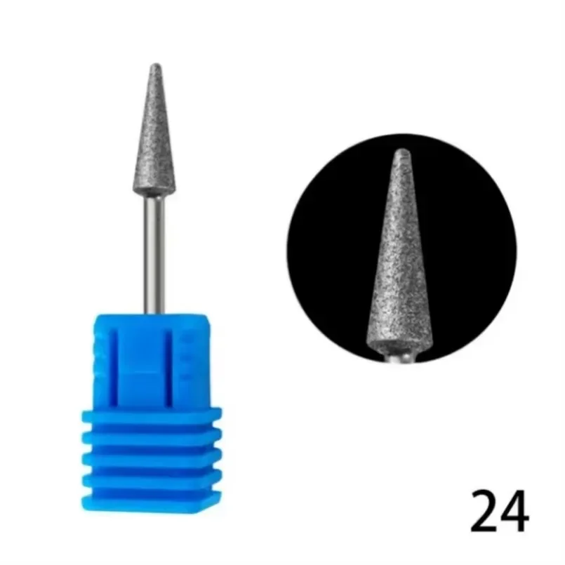 1Pcs/lot Flame Nail Drill Bits Diamond Milling Cutter for Manicure Drill Bits for Russian Manicure Nails Cuticle Remove Tools 6