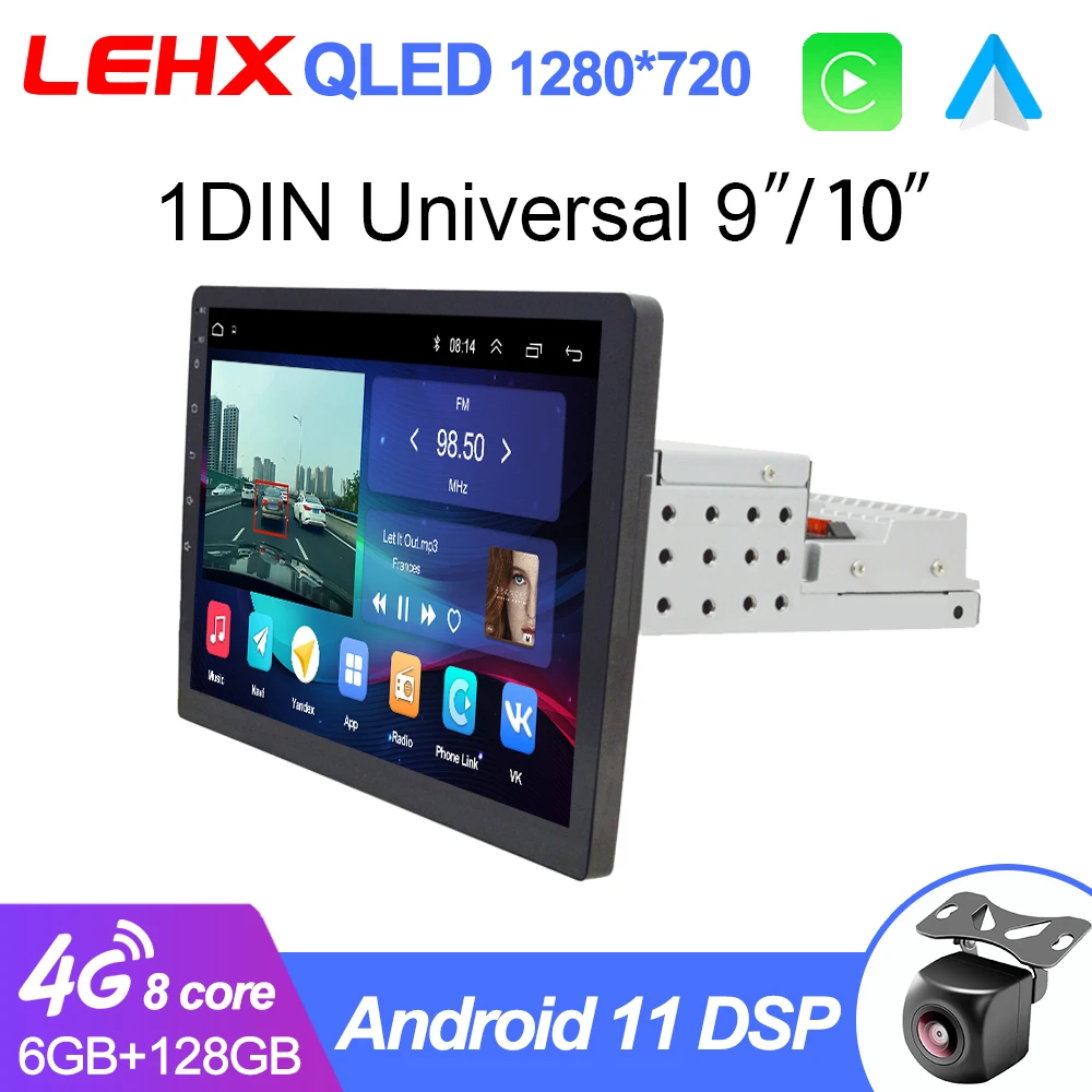 Lehx Pro 8 Core Android10 1din 9 Inch Car Radio Multimedia Video Player
