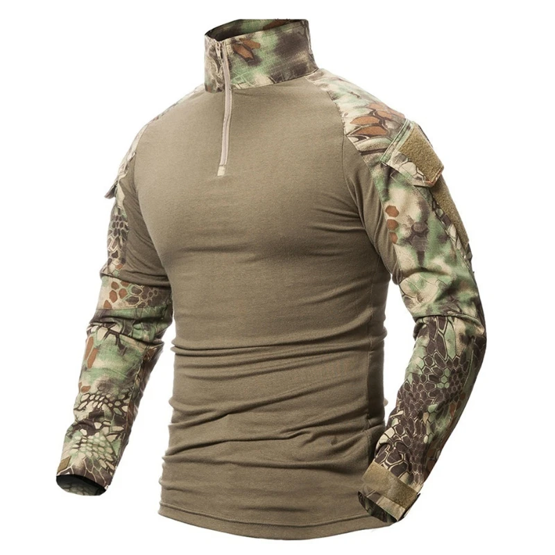 Tactical Hiking T-Shirts Men's Outdoor Military Army Camouflage Hunting Climbing Shirt Male Breathable Sport Short Sleeve Shirt sport t shirt