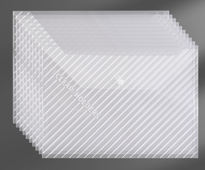 A4 Transparent File Bags Plastic File Bags Office Stationery Supplies Test Papers Data Storage