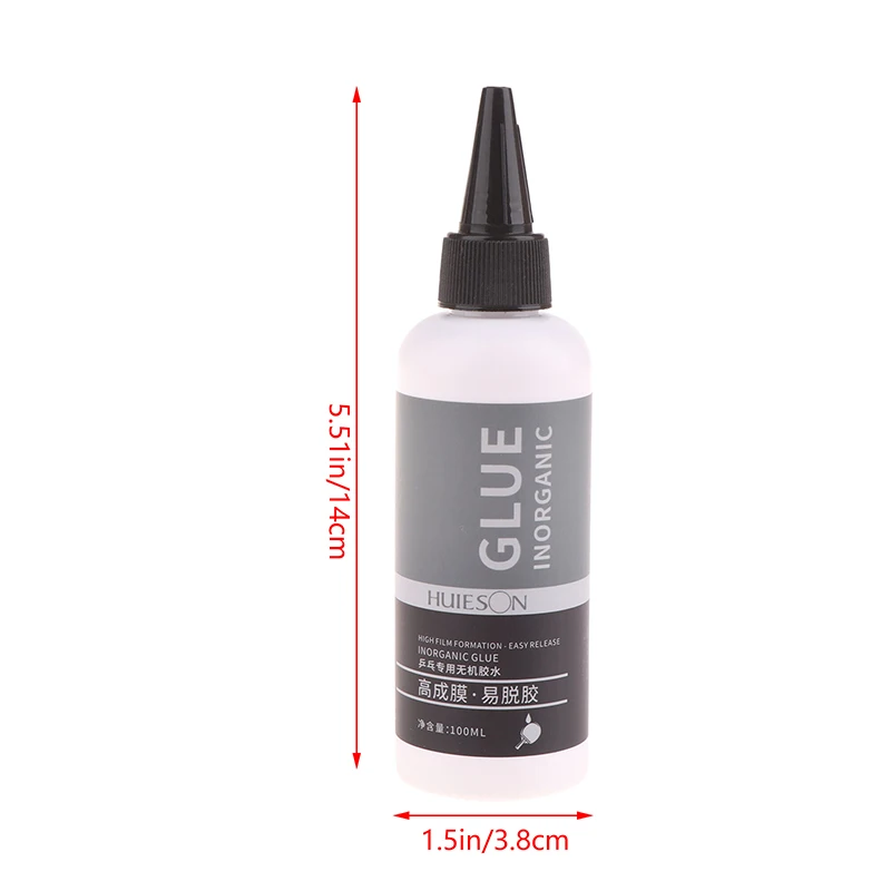100ML Table Tennis Racket Soleplate Inorganic Glue Water-soluble Pong Ball Glue Rubber Adhesive Soleplate Maintenance Fluid
