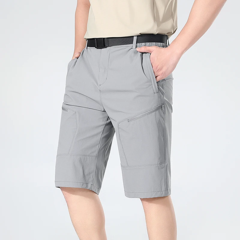 Men's Tactical Shorts With Multi Pockets, Casual Durable Waterproof Cargo Shorts For Outdoor Hiking Trekking
