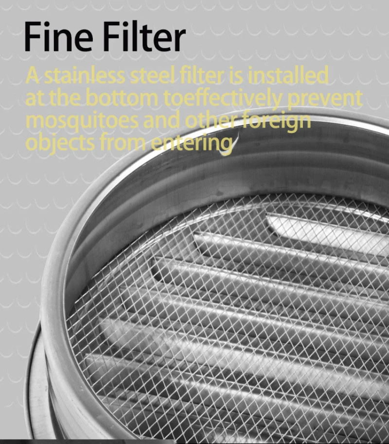 100/120/150/200mm Round Stainless Steel Air Vent Grille Insect Protection Home Exterior Wall Ducting Ventilation Tool