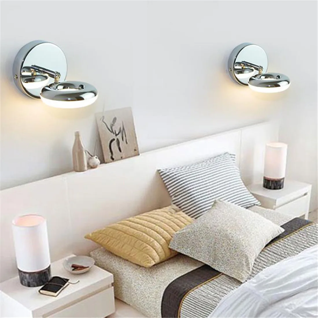 New 5W LED Vanity Lights High Quality Stainless Steel Adjustable LED Bathroom Mirror Front Lamp Vanity Toilet Wall Light