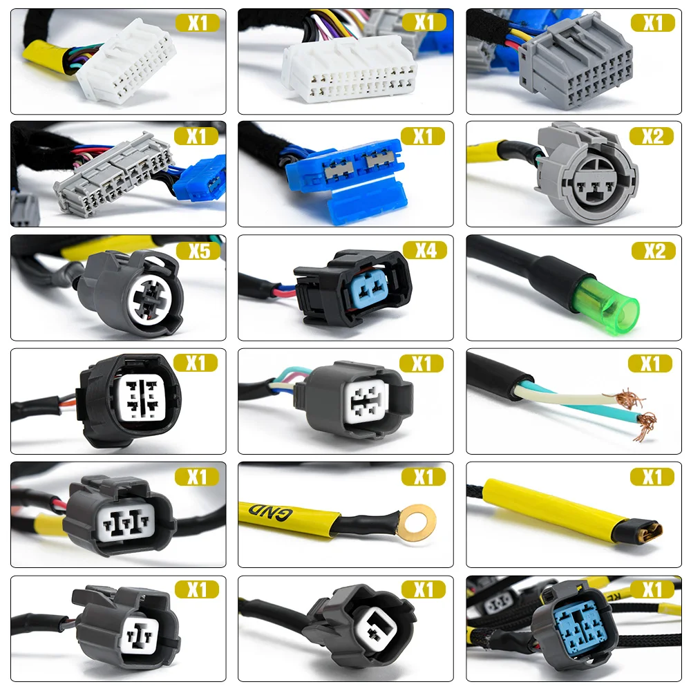 ECU 変換ハーネス EF7 EF8 EF9 からEG6 EG9 EJ1 などのECUに変換 B16A