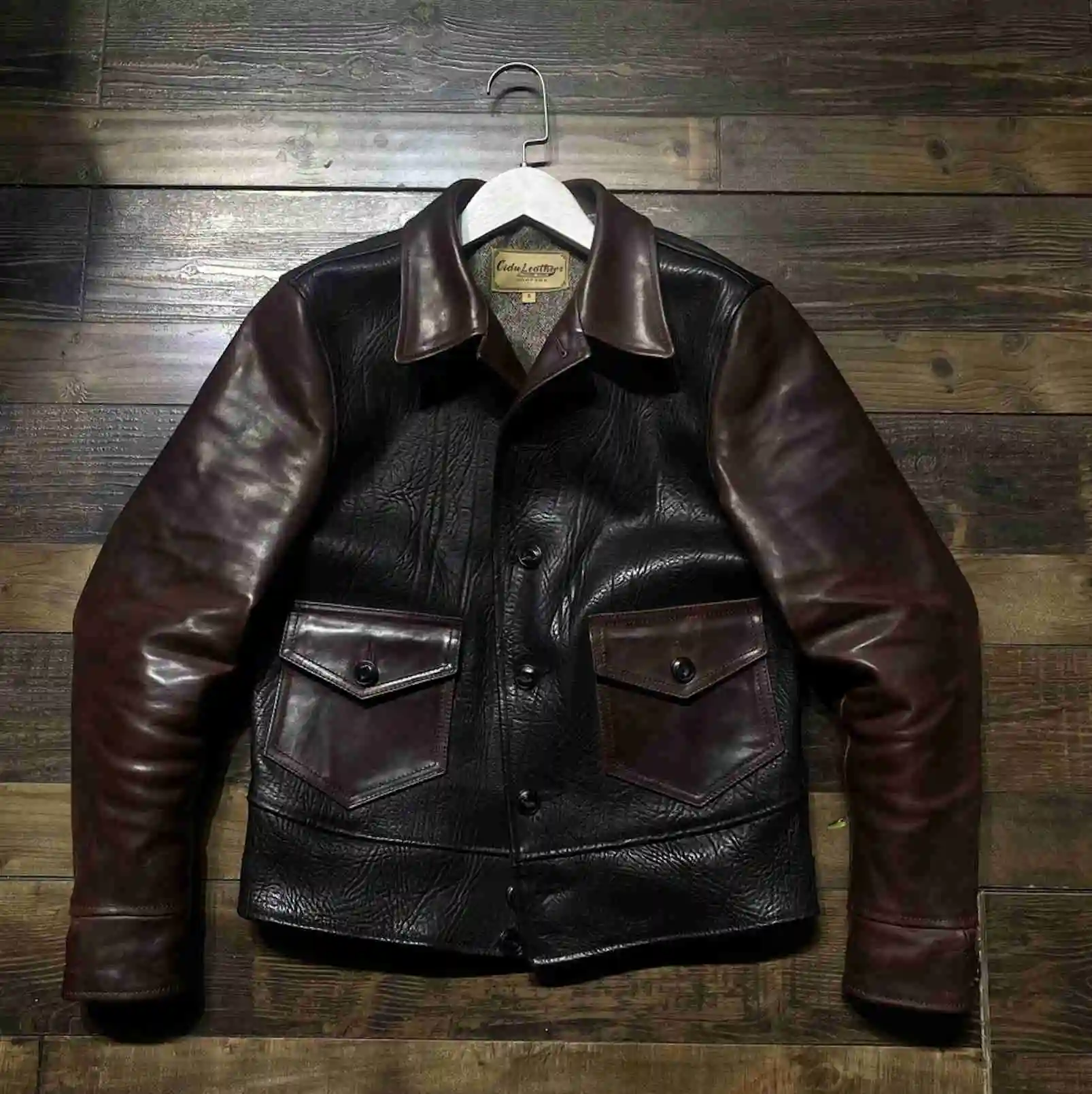 

Leather Super Quality Genuine Italian Cow & Japan Horsehide Slim Stylish Biker Jacket