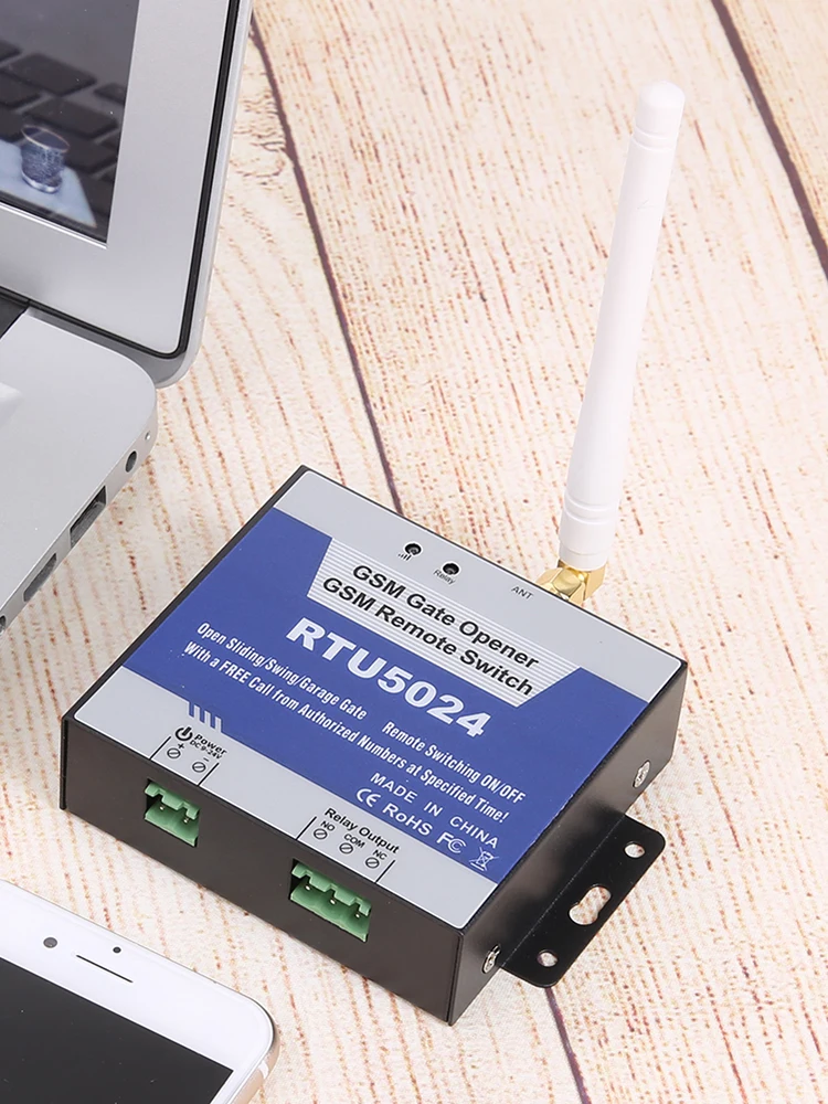 RTU5024 GSM 액세스 제어 키트 원격 무선 도어 액세스 오프너 프로그래밍 가능 4G 무료 통화 미국/EU 플러그 홈 보호