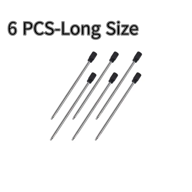 7 In1 Multifunction Handheld Screwdriver Tool Ballpoint Pen Measure Technical Ruler Screwdriver Touch Screen Stylus Spirit Level Long Refill 6 PCS