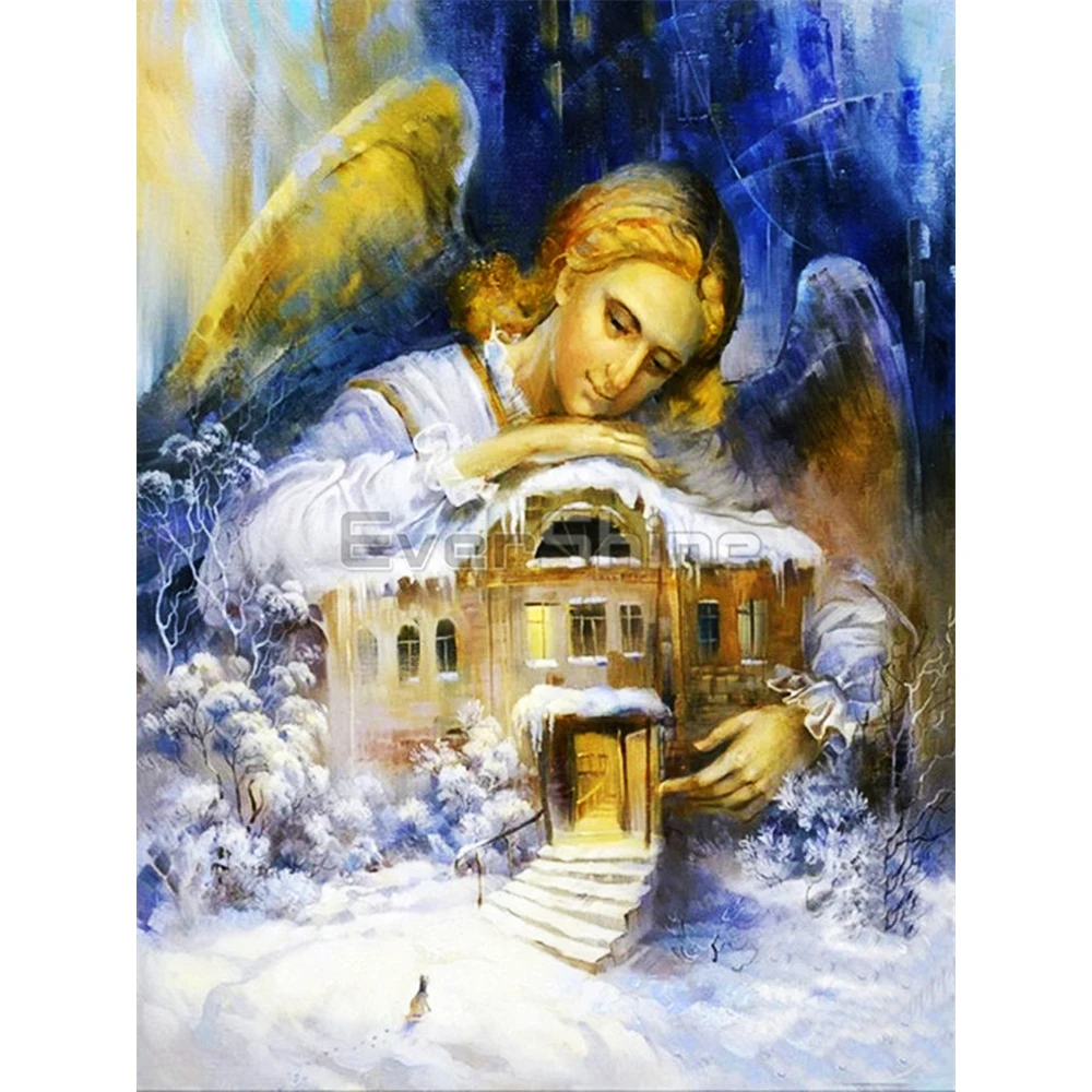 Engel Religion Diy 11ct Stickerei Kreuzstich Kits Design DIY 11CT Stickerei Kreuzstich Kits Großhandel