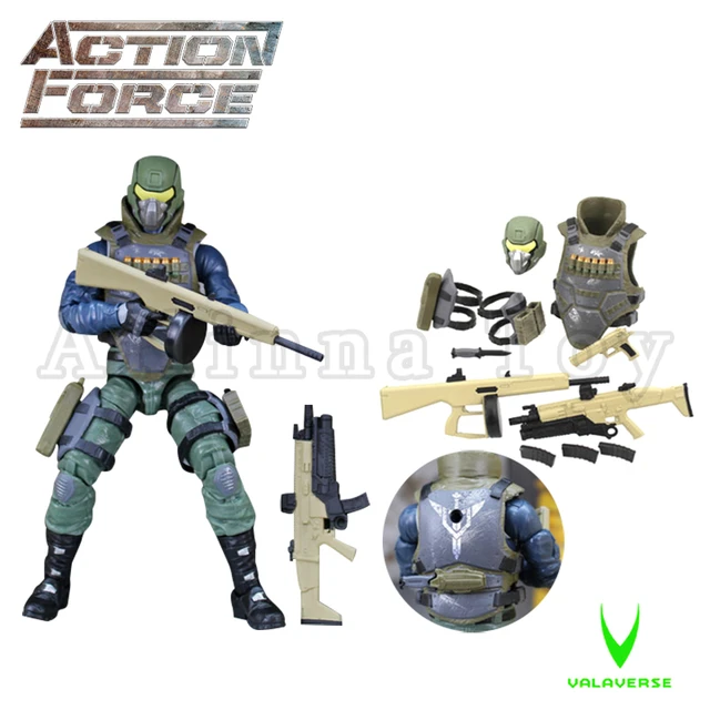 Valaverse Action Force 1/12 6inches Action Figure Wave 1 Steel Brigade  Anime Collection Model For Gift Free Shipping