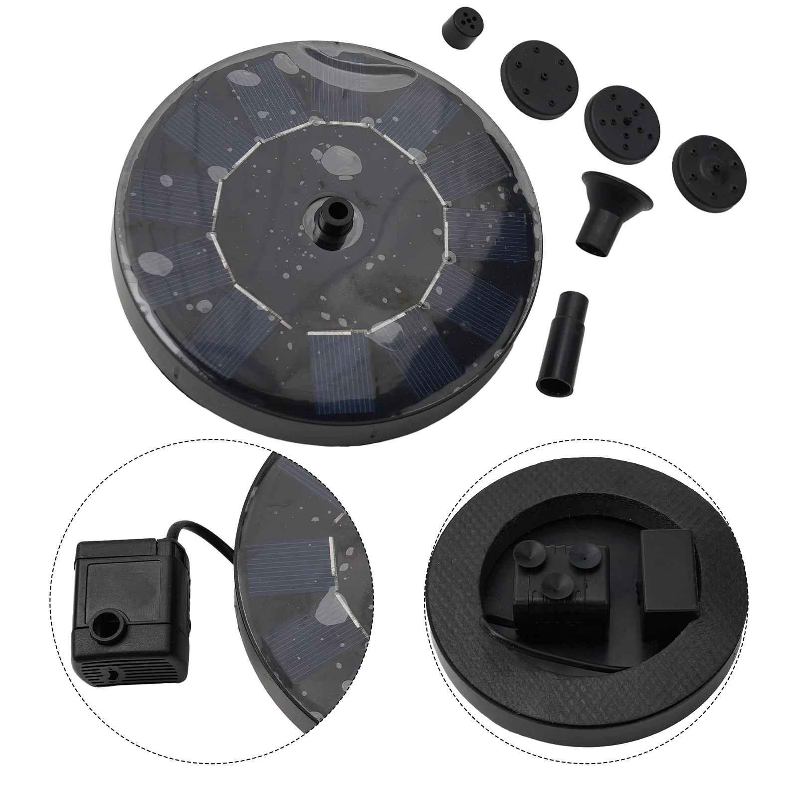 Solar Fountain Floating Pump Water Feature Garden Pool Bird Bath Pond Outdoor solar fountain,solar fountain pump,solar water pump,garden pond fountain
