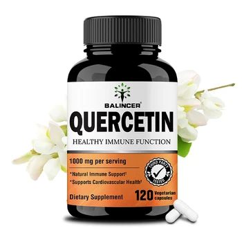 Quercetin Extract - 1000 Mg, Supports Immune, Cardiovascular and Respiratory Health, Antioxidant, 120 Capsules 1