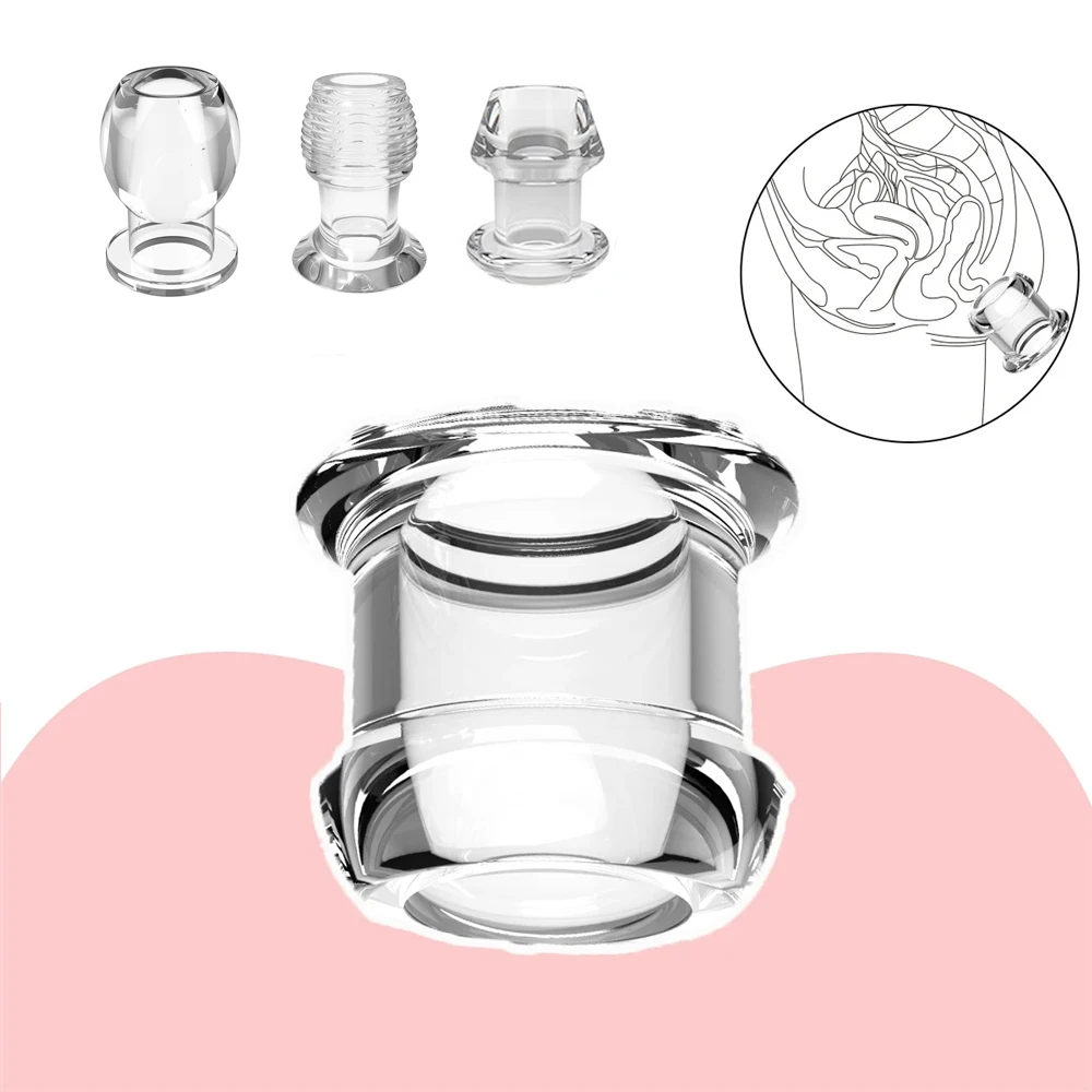 Hollow Butt Plug Anal Stopper Anus Dilator Vagina Speculum Stimulate Sex Toys For Adults Couples