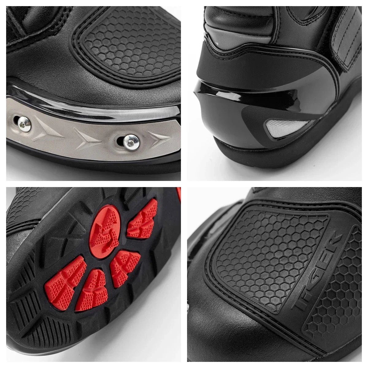 Motorcycle Boots Men Ankle Riding Original Black Shoes Touring Leather Safety Motorbike Motocross for Outdoor Racing Equipment motorcycle shoes motorcycle boots